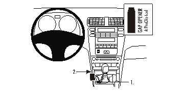Produktbild von Brodit ProClip 833728, Mittelkonsole für Lexus IS Series (Bj. 2006-2013, Lenkrad links)