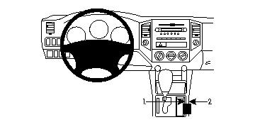 Produktbild von Brodit ProClip 834163, Mittelkonsole für Toyota Tacoma (Bj. 2005-2015, Lenkrad links)
