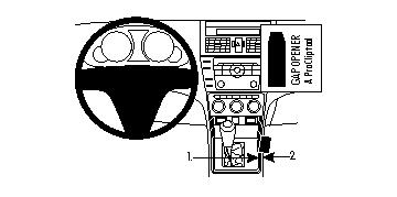 Produktbild von Brodit ProClip 834170, Mittelkonsole für Mazda 6 (Bj. 2008-2012, Lenkrad links)