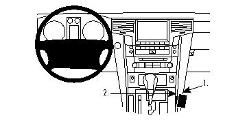 Produktbild von Brodit ProClip 834325, Mittelkonsole für Lexus LX Series (Bj. 2008-2015, Lenkrad links)
