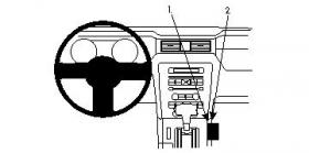 Brodit ProClip 834366, Mittelkonsole für Ford Mustang (Bj. 2010-2014, Lenkrad links)