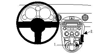 Produktbild von Brodit ProClip 834416, Mittelkonsole für Mazda Miata,MX-5 (Bj. 2009-2015, Lenkrad links)
