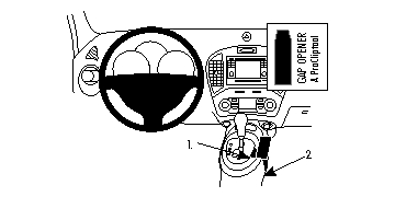 Produktbild von Brodit ProClip 834751, Mittelkonsole für Nissan Juke (Bj. 2011-2019, Lenkrad links)