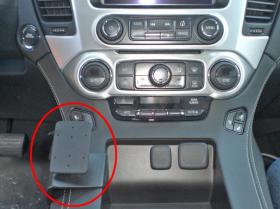 Brodit ProClip 835024, Mittelkonsole links für Chevrolet Tahoe (Bj. 2015-2020, Lenkrad links)