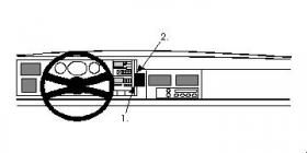 Brodit ProClip 852115, Armaturenbrett, Mitte für Chevrolet Suburban (Bj. 1992-1994, Lenkrad links)