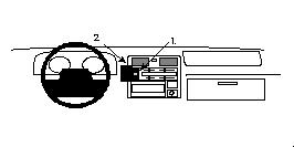 Produktbild von Brodit ProClip 852219, Armaturenbrett, Mitte für Toyota HiAce,Traveler (Toyota Traveler: Bj. 1996-2005 / Toyota HiAce: Bj. 1996-2012, Lenkrad links)