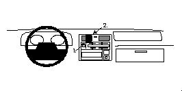Produktbild von Brodit ProClip 852297, Armaturenbrett, Mitte für Toyota HiAce,Traveler (Toyota Traveler: Bj. 1996-2005 / Toyota HiAce: Bj. 1996-2012, Lenkrad links)