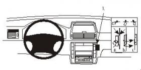 Brodit ProClip 852836, abgewinkelte Befestigung für Seat Alhambra/Volkswagen Sharan (Bj. 2001-2010, Lenkrad links)