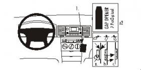 Brodit ProClip 853020, abgewinkelte Befestigung für Toyota Corolla (Bj. 2002-2007, Lenkrad links)