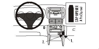 Produktbild von Brodit ProClip 853097, abgewinkelte Befestigung für Honda Pilot (Bj. 2003-2008, Lenkrad links)