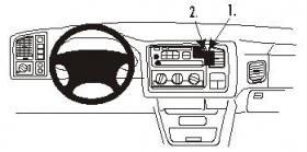 Brodit ProClip 853111, Armaturenbrett, Mitte für Chevrolet Suburban (Bj. 2000-2002, Lenkrad links)