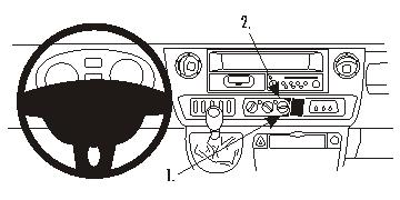Produktbild von Brodit ProClip 853376, abgewinkelte Befestigung für Nissan Interstar/Opel Movano/Renault Master,Mascott (Opel Movano, Renault Master: Bj. 2004-2010 / Nissan Interstar: Bj. 2004-2011 ..., Lenkrad links