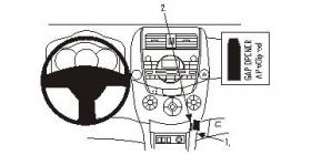 Brodit ProClip 853754, abgewinkelte Befestigung für Toyota RAV 4 (Bj. 2006-2012, Lenkrad links)