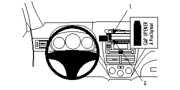 Produktbild von Brodit ProClip 854082, Armaturenbrett, Mitte für Subaru Impreza,Forester (Bj. 2008-2012, Lenkrad links)