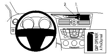 Produktbild von Brodit ProClip 854623, Armaturenbrett, Mitte für Mazda 5 (Bj. 2011-2015, Lenkrad links)