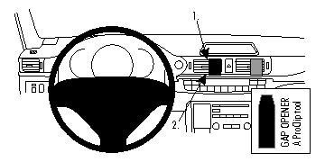 Produktbild von Brodit ProClip 854626, Armaturenbrett, Mitte für Lexus CT Series (Bj. 2011-2020, Lenkrad links)