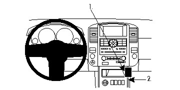 Produktbild von Brodit ProClip 854754, abgewinkelte Befestigung für Nissan Pathfinder (Bj. 2010-2012, Lenkrad links)