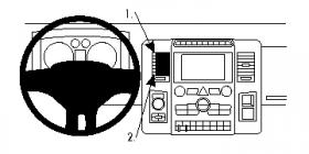 Brodit ProClip 854840, Armaturenbrett, Mitte für Dodge Ram Pick Up 4500/5500 (Bj. 2013-2018, Lenkrad links)