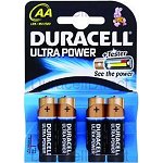 Duracell Ultra Power Alkaline Mignon AA (LR 6) Batterie (4 Stück) für Fenix E12 V2.0