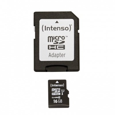 Produktbild von Intenso microSD Speicherkarte 16 GB (UHS-1, Class 10)