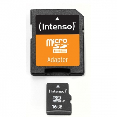 Produktbild von Intenso microSD Speicherkarte 16 GB (Class 4)