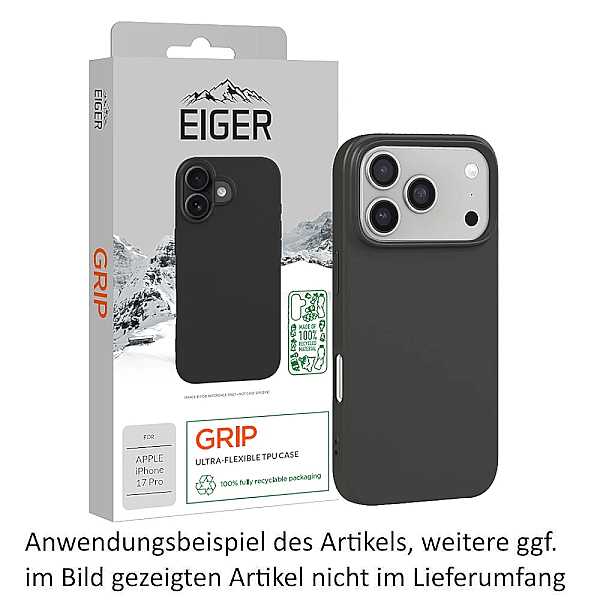 Eiger Grip Case, schwarz (EGCA00890) f�r Apple iPhone 17 Pro