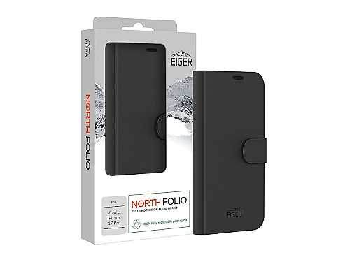 Eiger North Folio Case, schwarz (EGCA00934) fr Apple iPhone 17 Pro