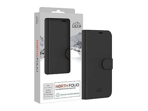 Eiger North Folio Case, schwarz (EGCA00935) fr Apple iPhone 17 Pro Max