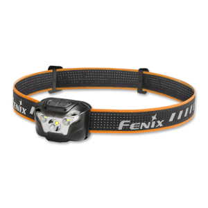 Fenix HL18R, schwarz - Stirnlampe mit 400 Lumen, microUSB Ladeanschluss + ARB-LP-1300 Akkupack