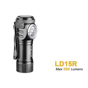 Fenix LD15R Taschenlampe mit 500 Lumen, microUSB Ladeanschluss + 16340 LiIon Akku