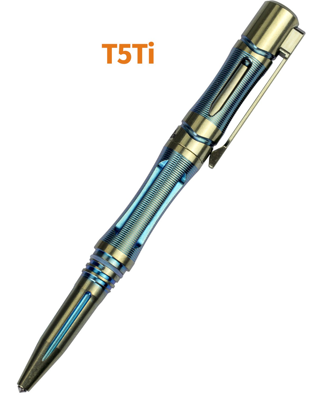 Produktbild von Fenix T5Ti blau -Taktischer Kugelschreiber - Selbstverteidigung - Glasbrecher - Kubotan