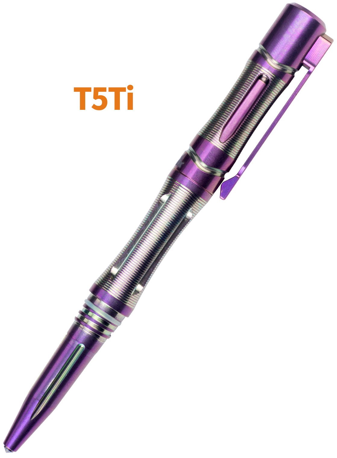 Produktbild von Fenix T5Ti lila -Taktischer Kugelschreiber - Selbstverteidigung - Glasbrecher - Kubotan