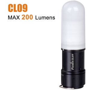 Fenix CL09 schwarz - Farb-LED Campingleuchte und Sicherheitslicht mit 200 Lumen inkl. 16340 Akku