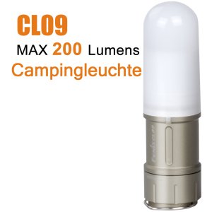 Fenix CL09 grau - Farb-LED Campingleuchte und Sicherheitslicht mit 200 Lumen inkl. 16340 Akku