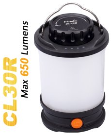Fenix CL30R, grau - LED Campingleuchte mit 650 Lumen inkl. drei 2600mAh Akkus