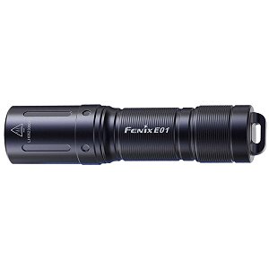 Fenix E01 V2.0, schwarz - LED Taschenlampe, 160 Lumen, 68 Meter, AAA Batterie