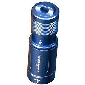 Fenix E02R blau - Wiederaufladbare LED-Taschenlampe mit 200 Lumen für Schlüsselanhänger