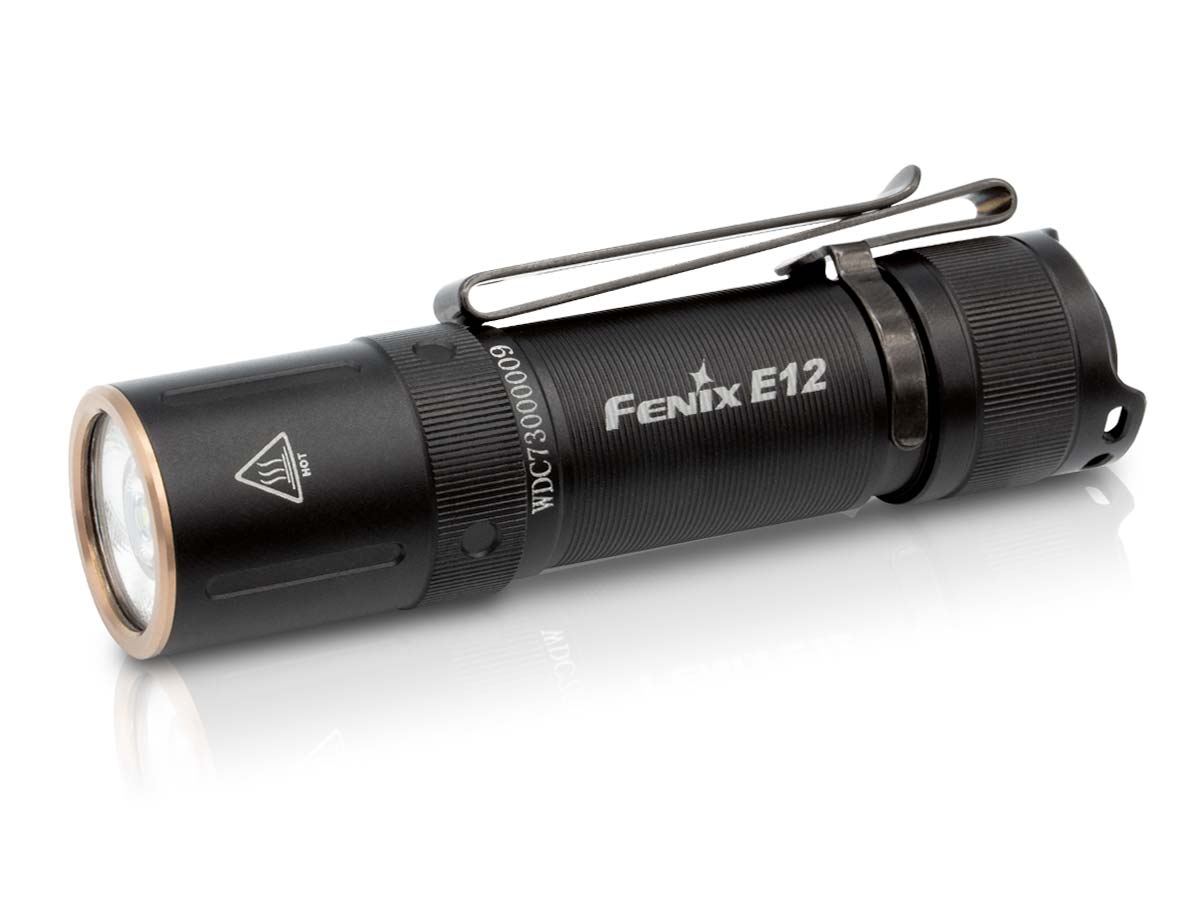 Produktbild von Fenix E12 V2.0, schwarz - LED Taschenlampe, 160 Lumen, 68 Meter, AA Batterie