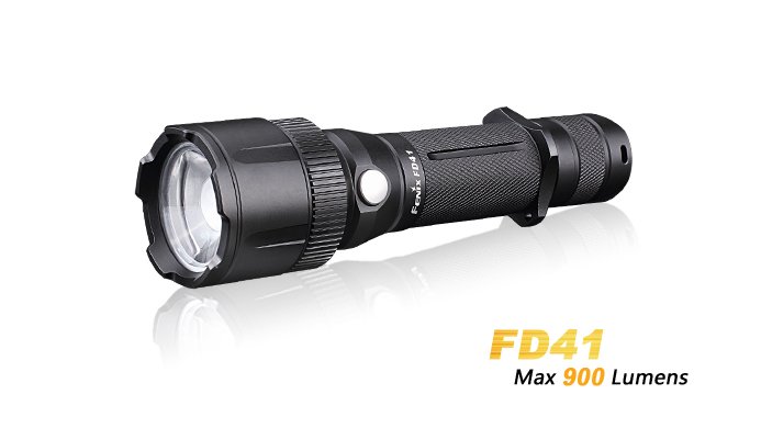 Produktbild von Fenix FD41 inkl. USB aufladbarem 2600mAh Akku - fokussierbare Taschenlampe mit 900 Lumen