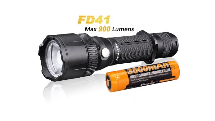 Produktbild von Fenix FD41 - Fokussierbare LED Taschenlampe mit 900 Lumen inkl. 3500 mAh Akku