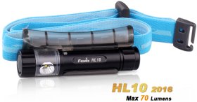 Fenix HL10 2016 schwarz - LED Stirnlampe mit 70 Lumen inkl. AAA-Batterie