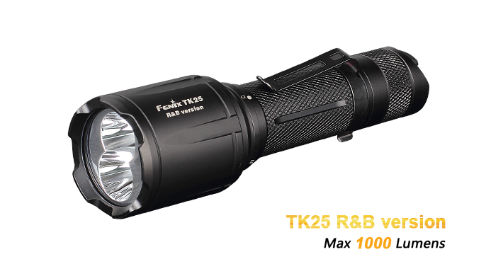 Produktbild von Fenix TK25R&B Taschenlampe, 1000 Lumen, Cree XP-G2 S3 weiß LED, XP-E2 rot und blau LED