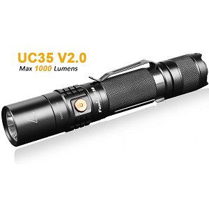 Fenix UC35 V2.0 wiederaufladbare LED Taschenlampe, 1000 Lumen, CREE XP-L HI V3, ohne Akku