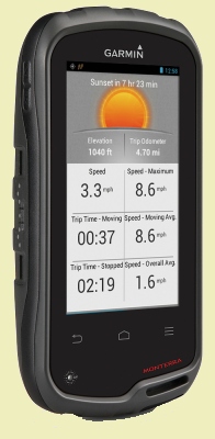 Garmin Monterra Ansicht Tripcomputer