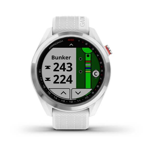 Produktbild von Garmin Approach S42, weiß - GPS Golfuhr