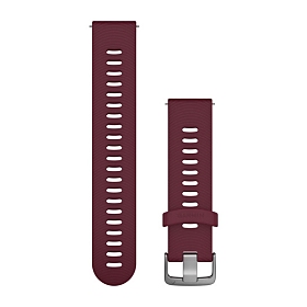 Garmin Silikon Armband, kirschrot mit Edelstahl Schnalle (010-11251-1C) für Garmin vivoactive 3
