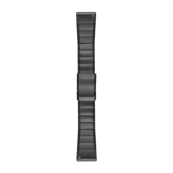 Produktbild von Garmin QuickFit 26 Metallarmband, carbon grau aus Titan (010-12741-01) für Garmin fenix 6X, 5X