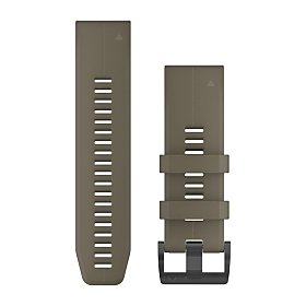 Garmin QuickFit 26 Armband, coyote-tan aus Silikon (010-12741-04) für Garmin fenix 6X Pro Solar