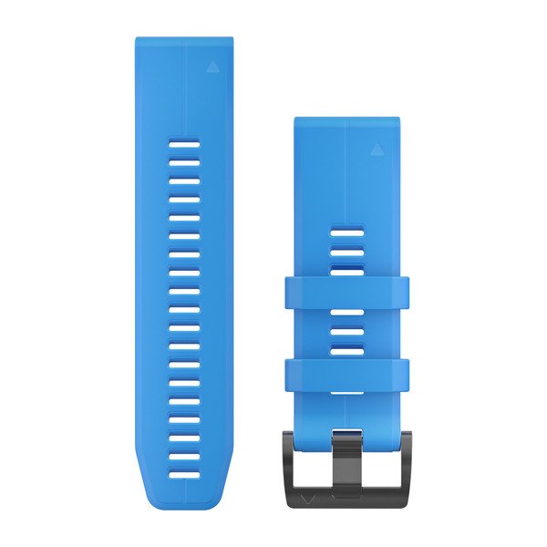Produktbild von Garmin QuickFit 26 Silikonarmband, cyan-blau (010-12741-02) für Garmin fenix 6X, 5X