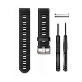 Garmin Silikon Armband, schwarz (010-11251-0Q) für Garmin Forerunner 945 LTE